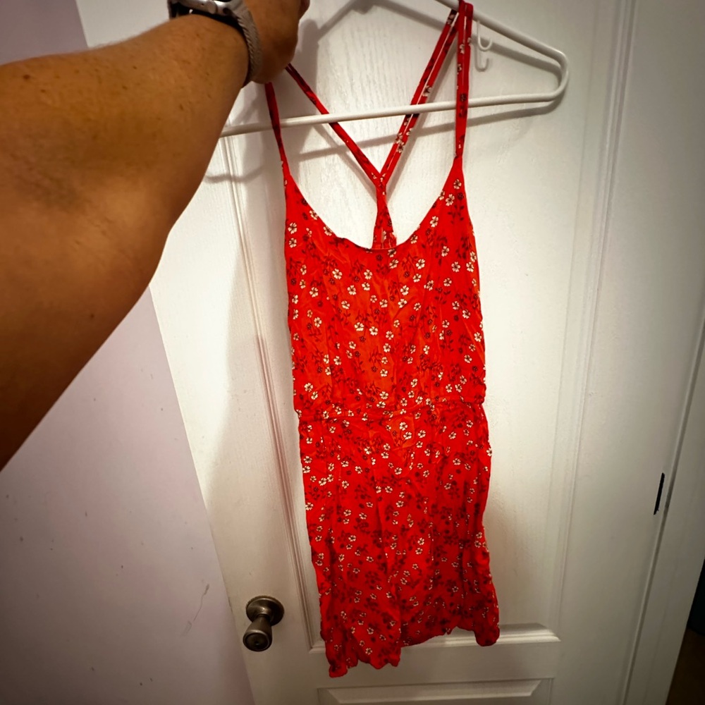 Coral Floral Dress